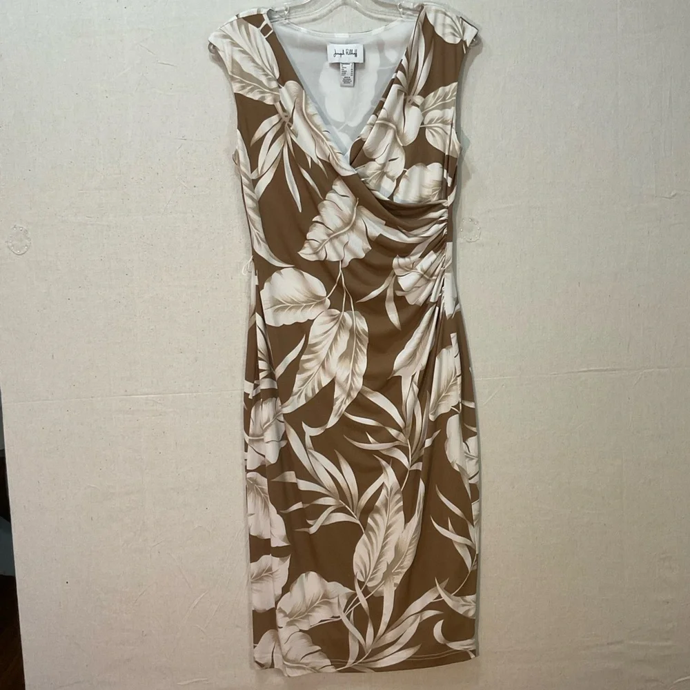Joseph RIBKOFF tropical print dress , size 8 / EXCELLENT LIKE NEW CONDITION - Picture 8 of 9